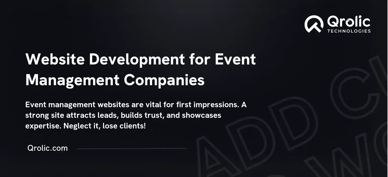 Website Development for Event Management Companies