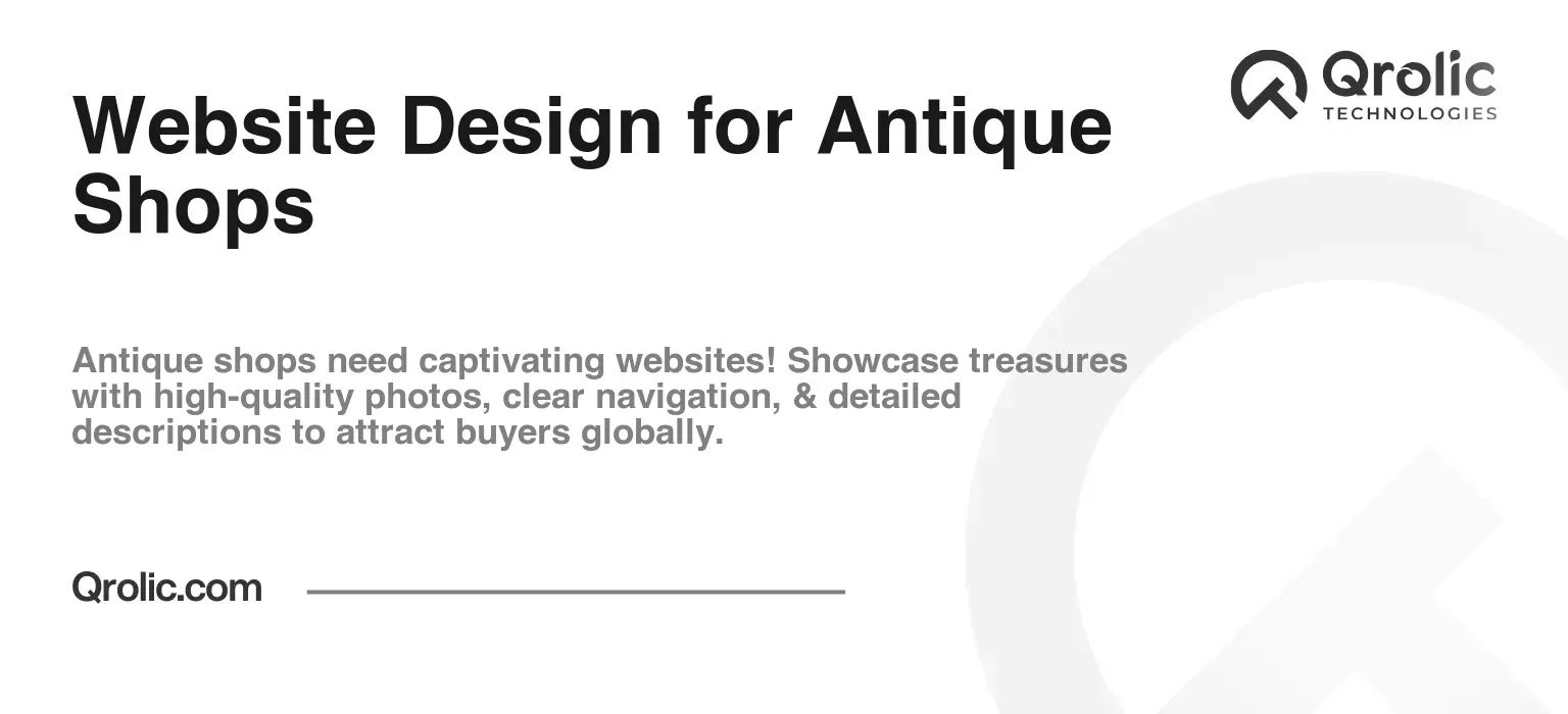 Website Design for Antique Shops