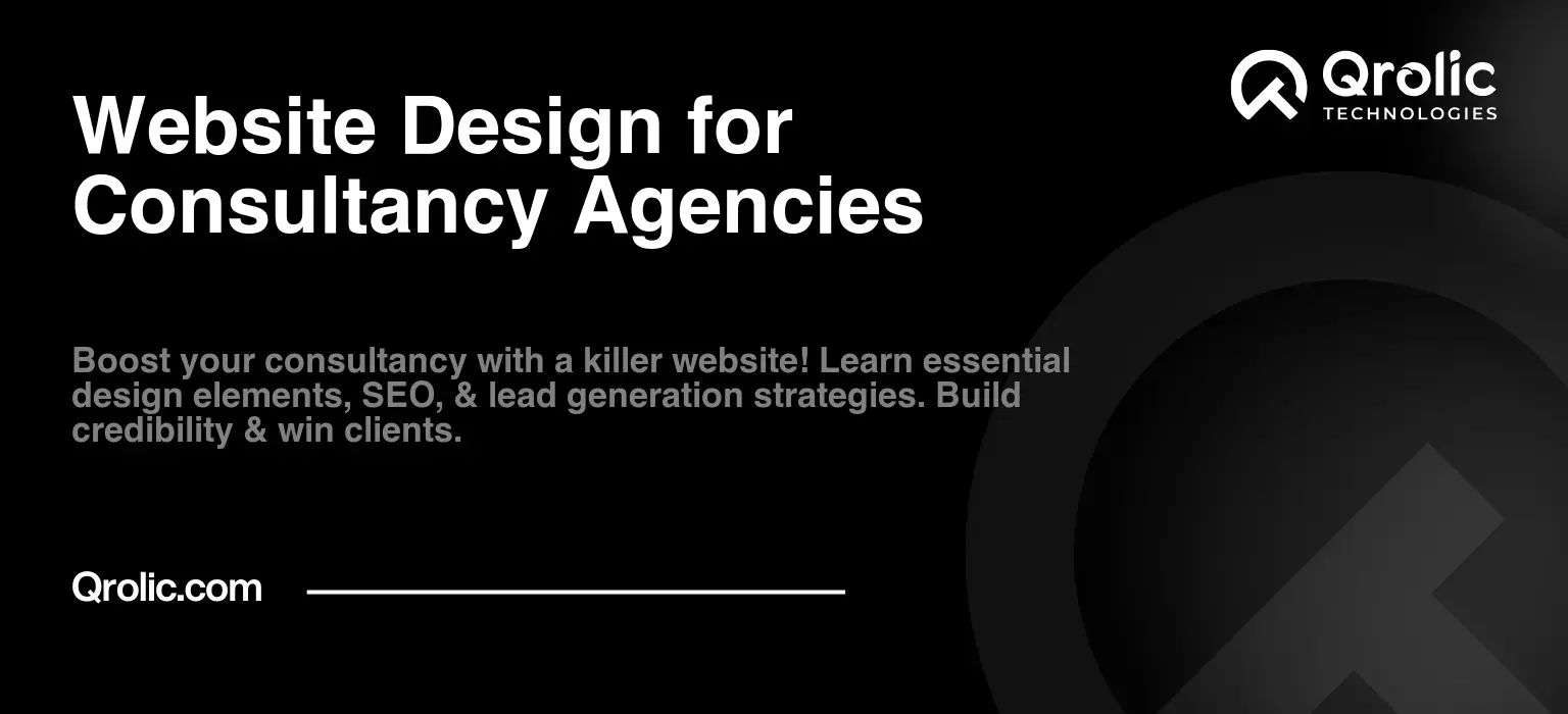 Website Design for Consultancy Agencies