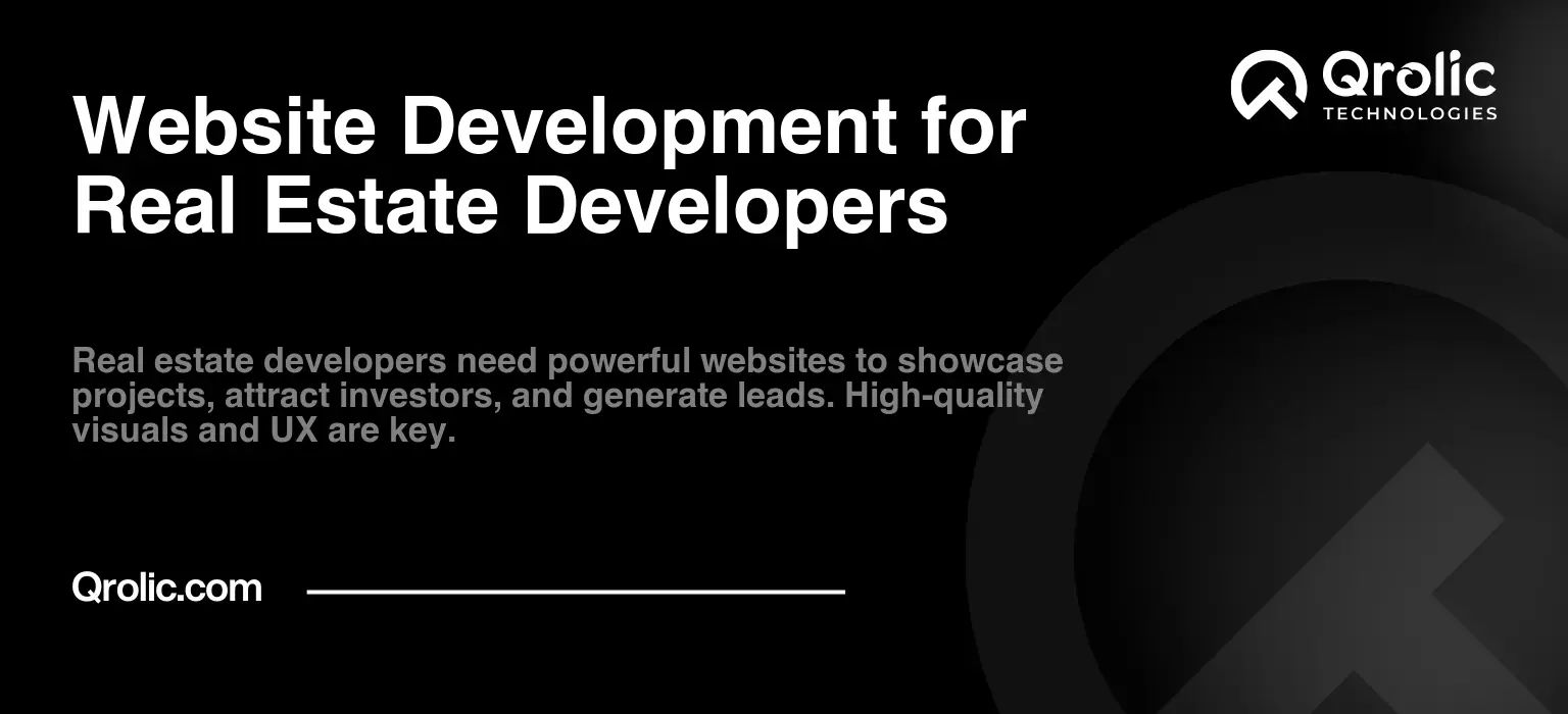 Website Development for Real Estate Developers