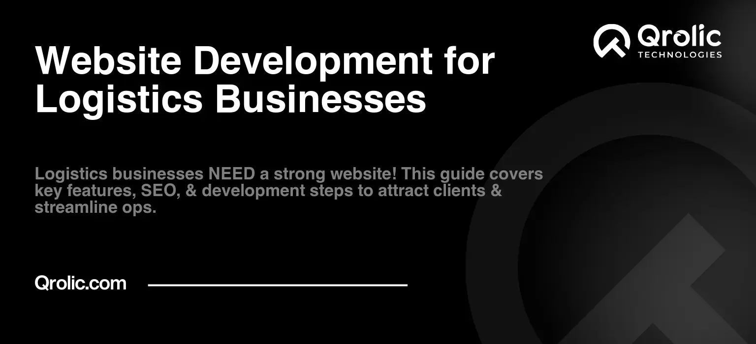 Website Development for Logistics Businesses