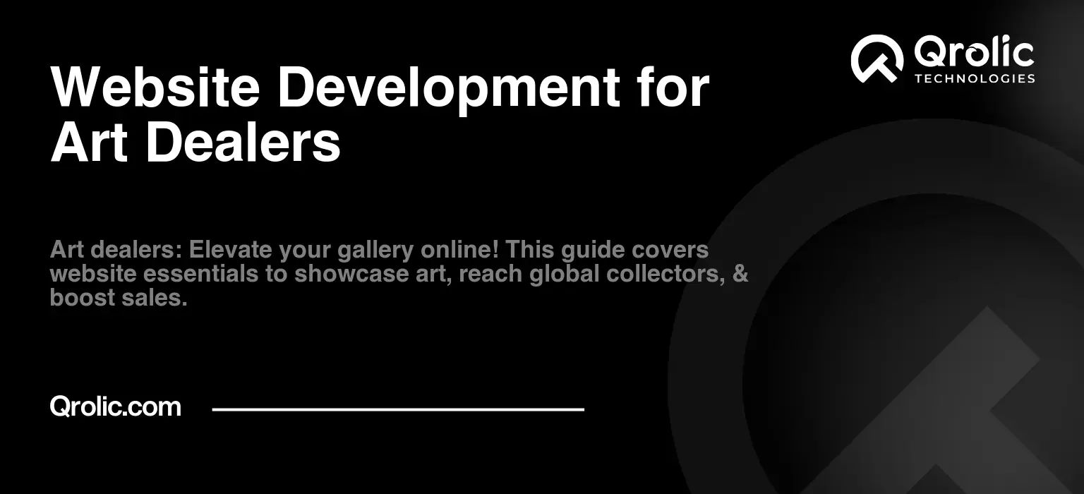 Website Development for Art Dealers