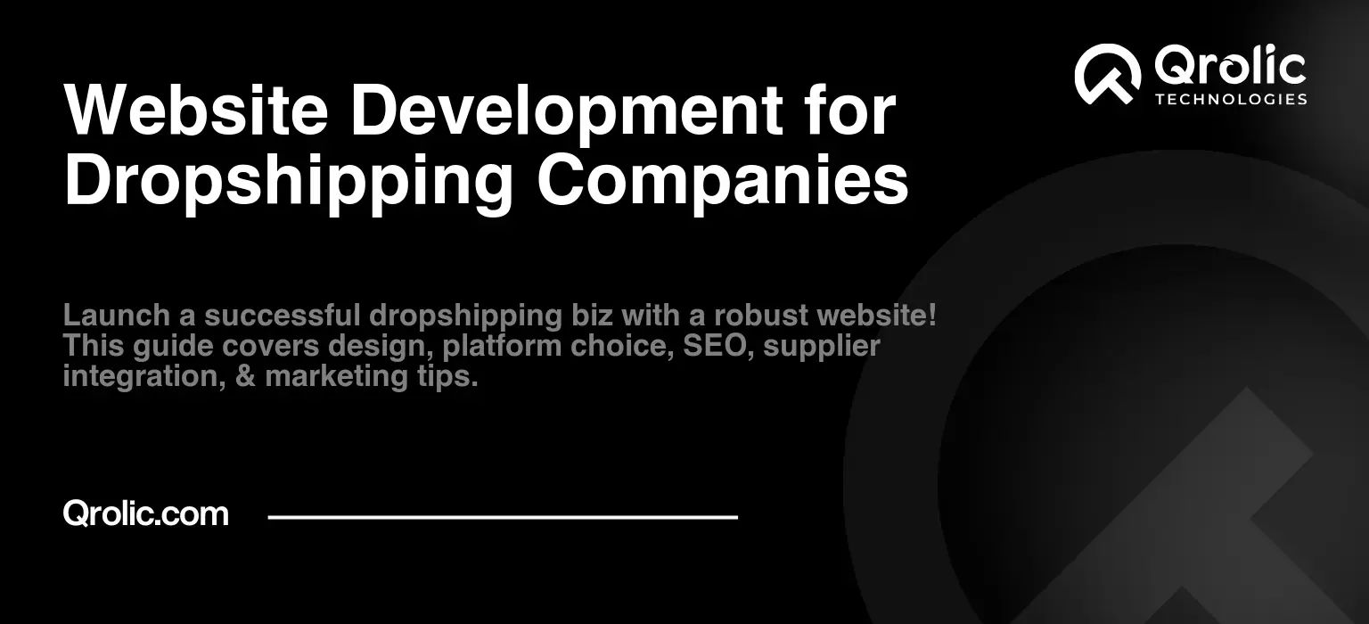 Website Development for Dropshipping Companies