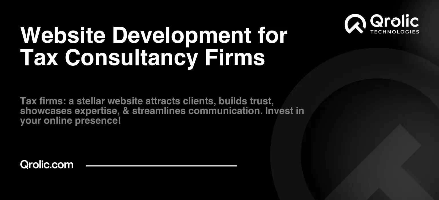 Website Development for Tax Consultancy Firms