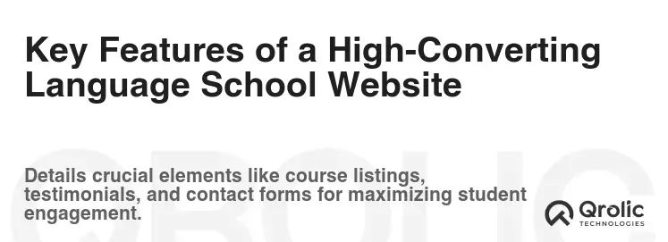 Key Features of a High-Converting Language School Website Key Features of a High-Converting Language School Website