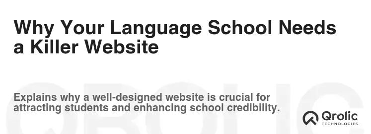 Why Your Language School Needs a Killer Website Why Your Language School Needs a Killer Website