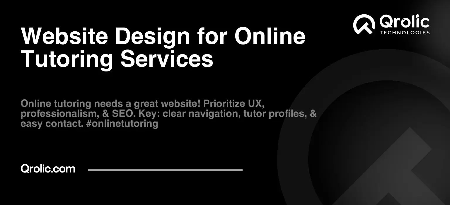 Website Design for Online Tutoring Services