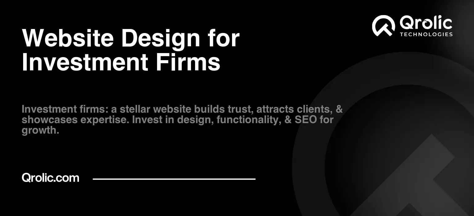 Website Design for Investment Firms