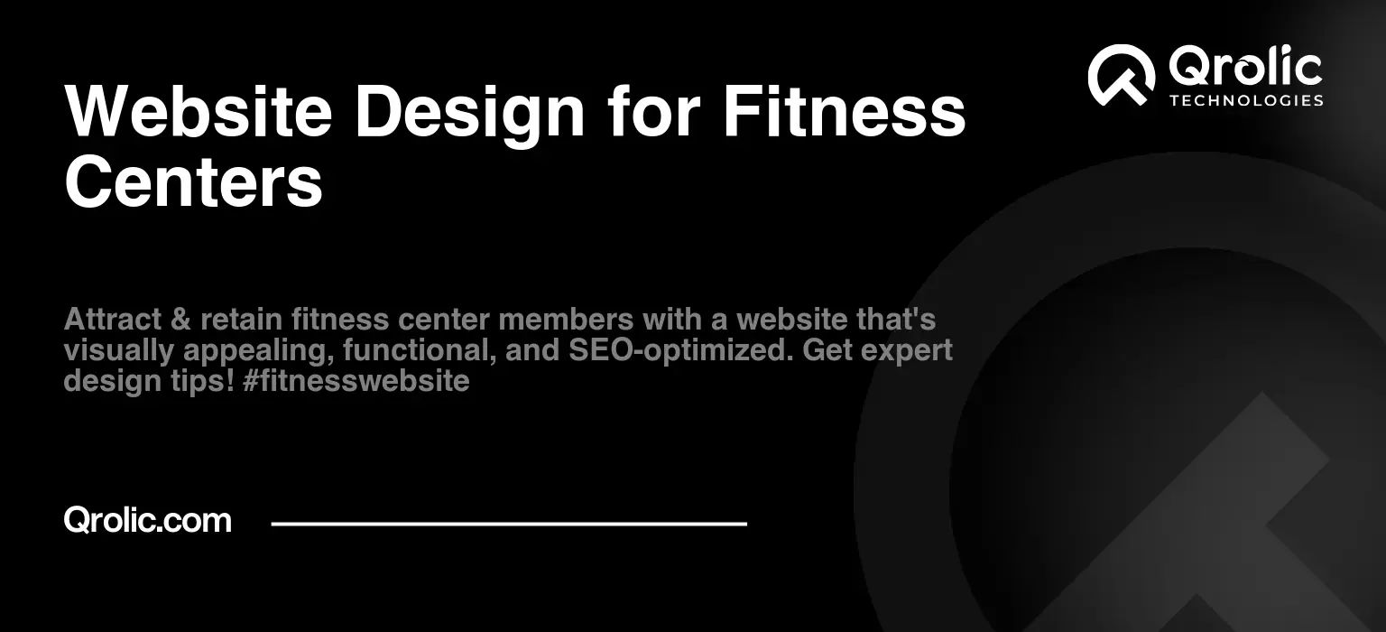 Website Design for Fitness Centers