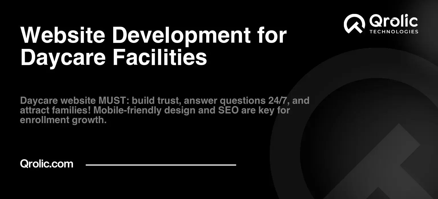 Website Development for Daycare Facilities