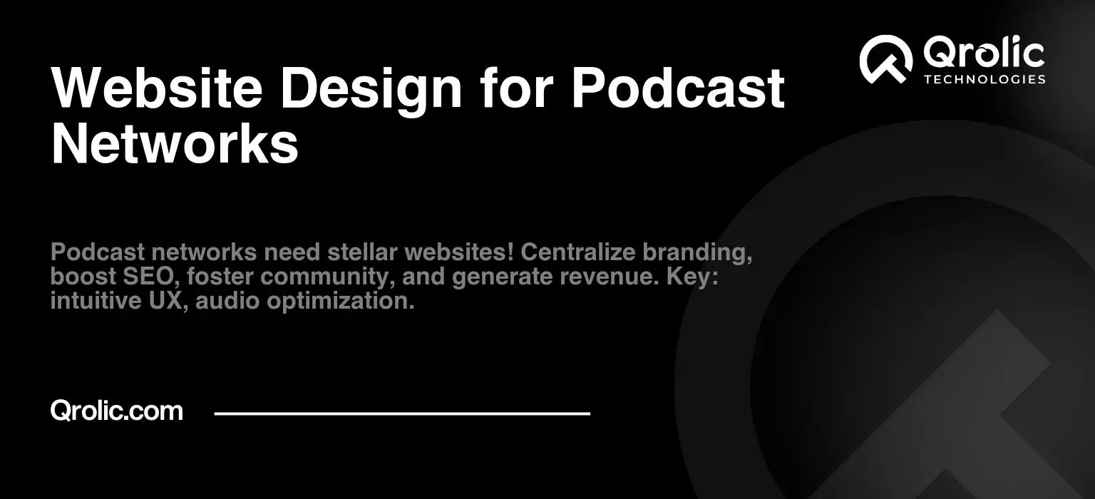 Website Design for Podcast Networks