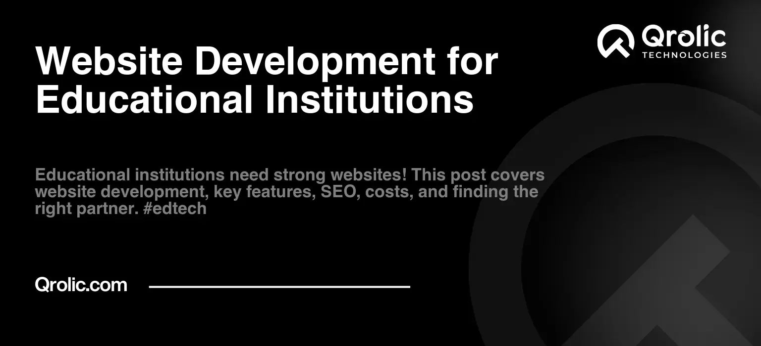 Website Development for Educational Institutions