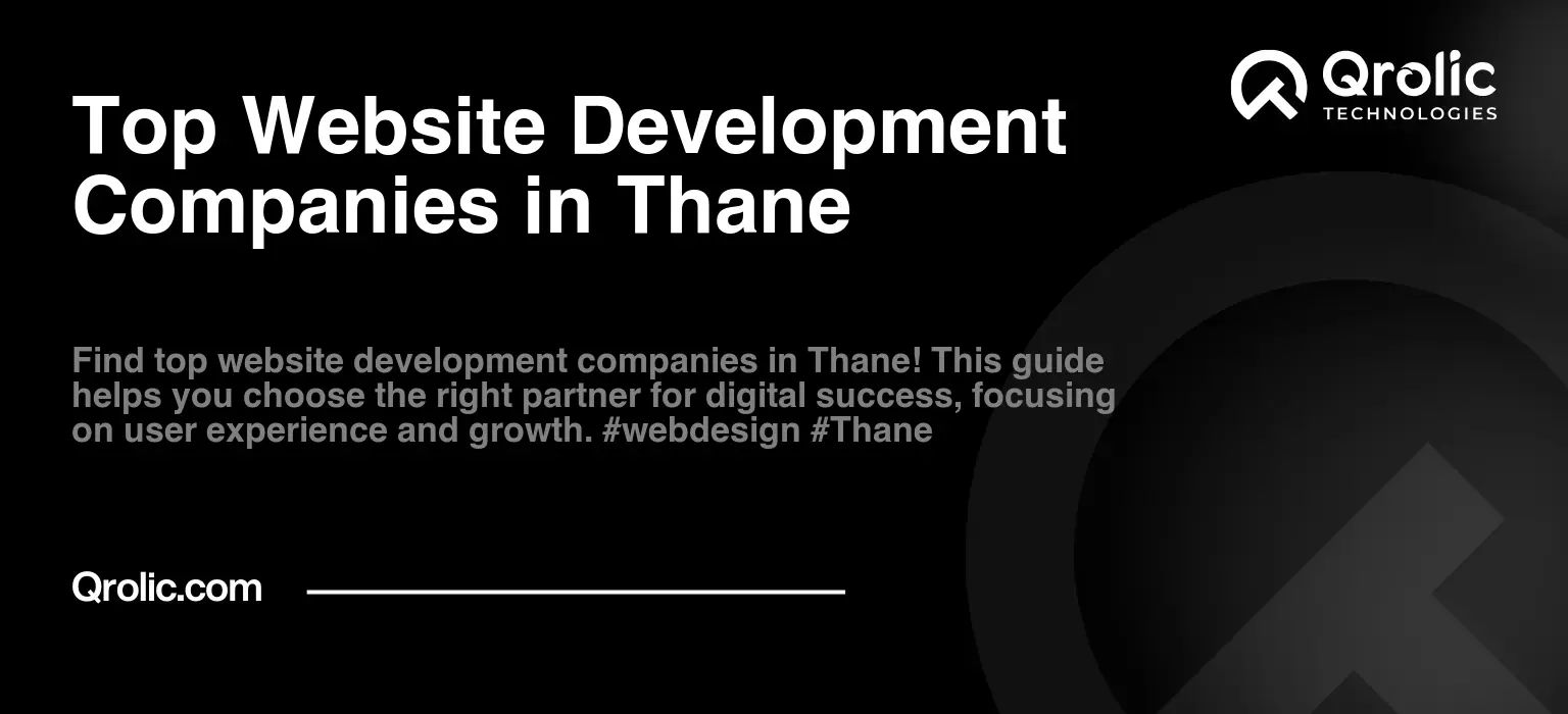 Top Website Development Companies in Thane
