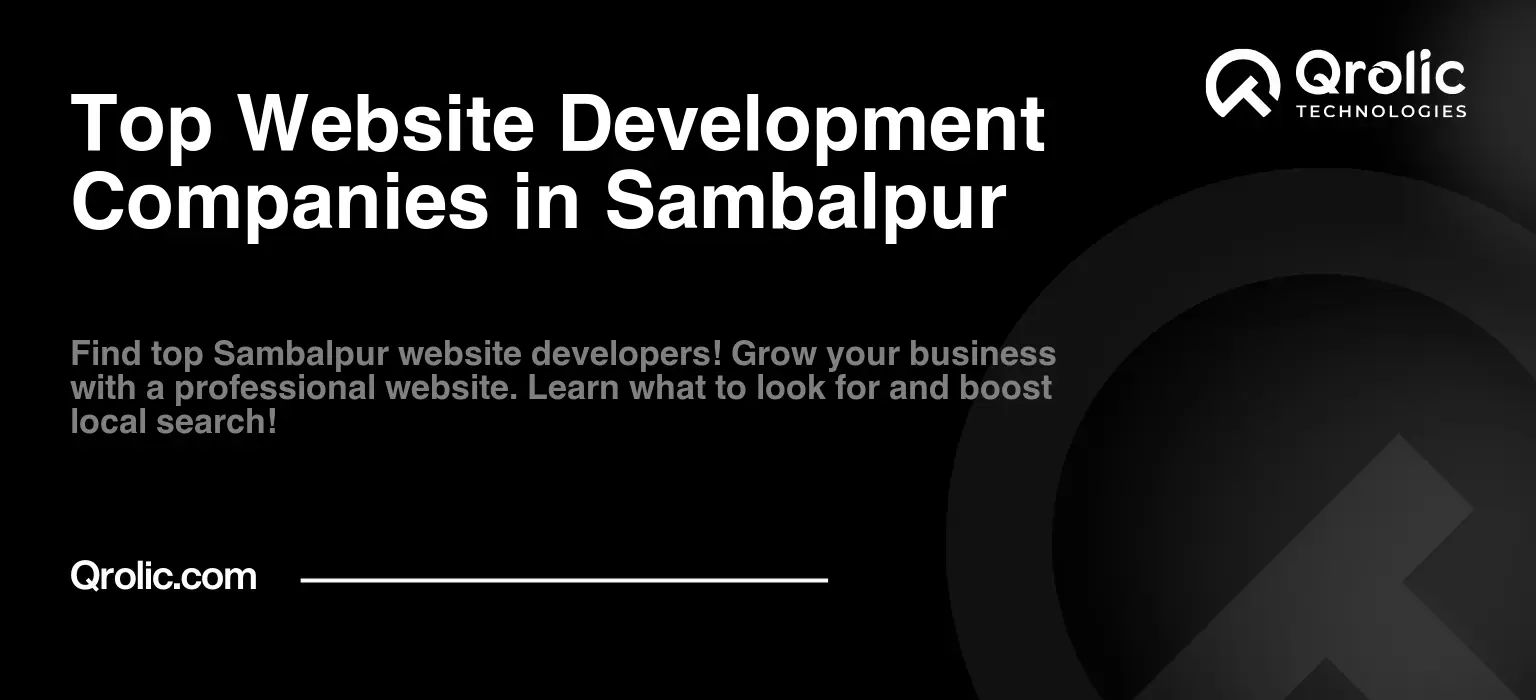 Top Website Development Companies in Sambalpur