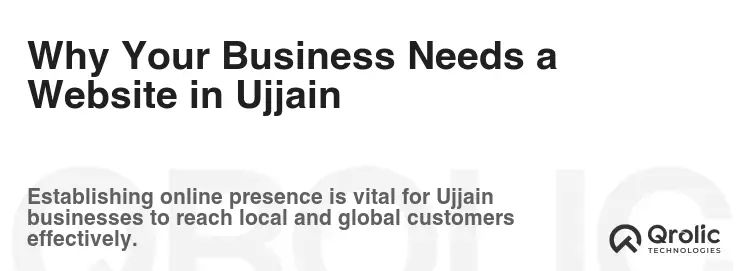 Why Your Business Needs a Website in Ujjain Why Your Business Needs a Website in Ujjain