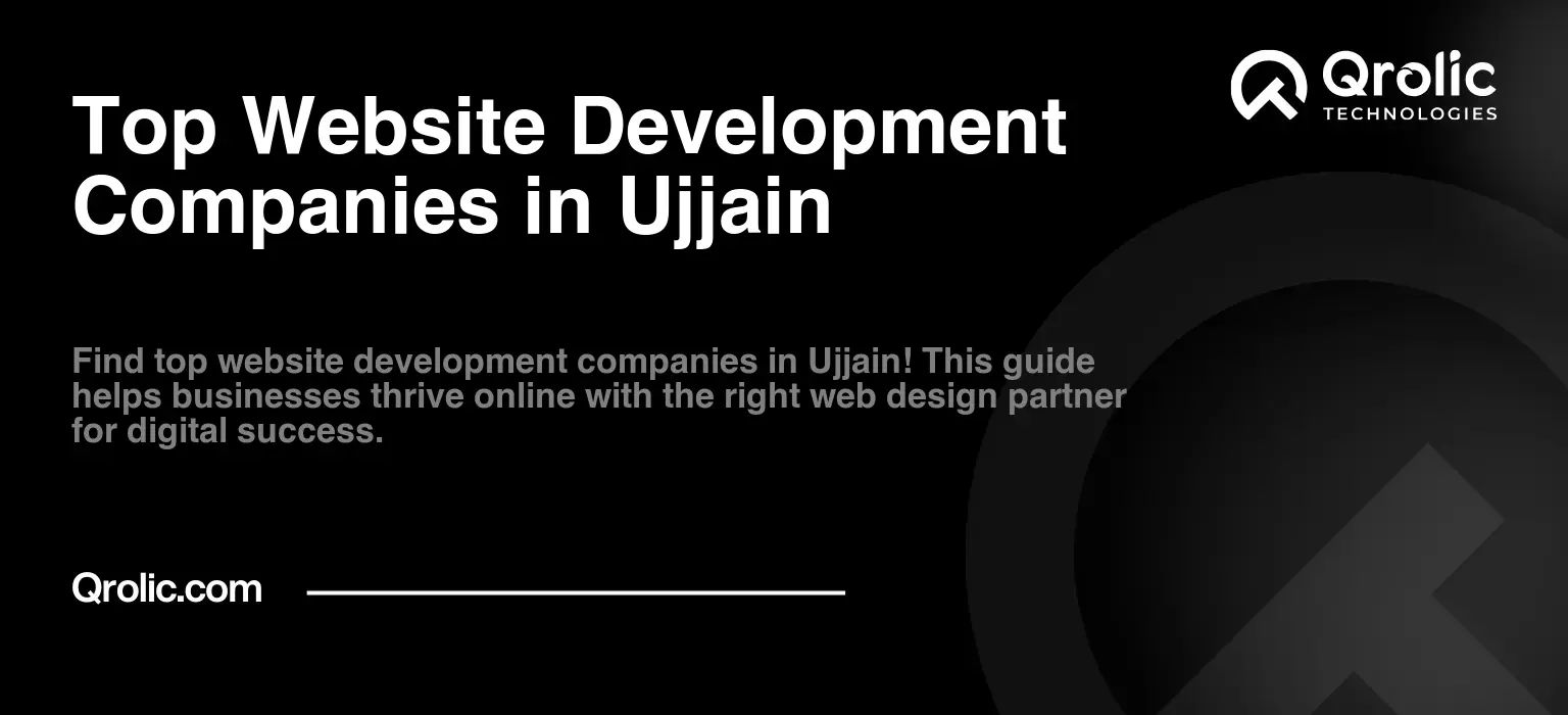 Top Website Development Companies in Ujjain