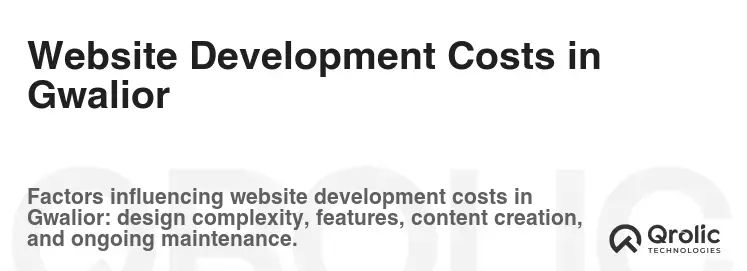 Website Development Costs in Gwalior Website Development Costs in Gwalior