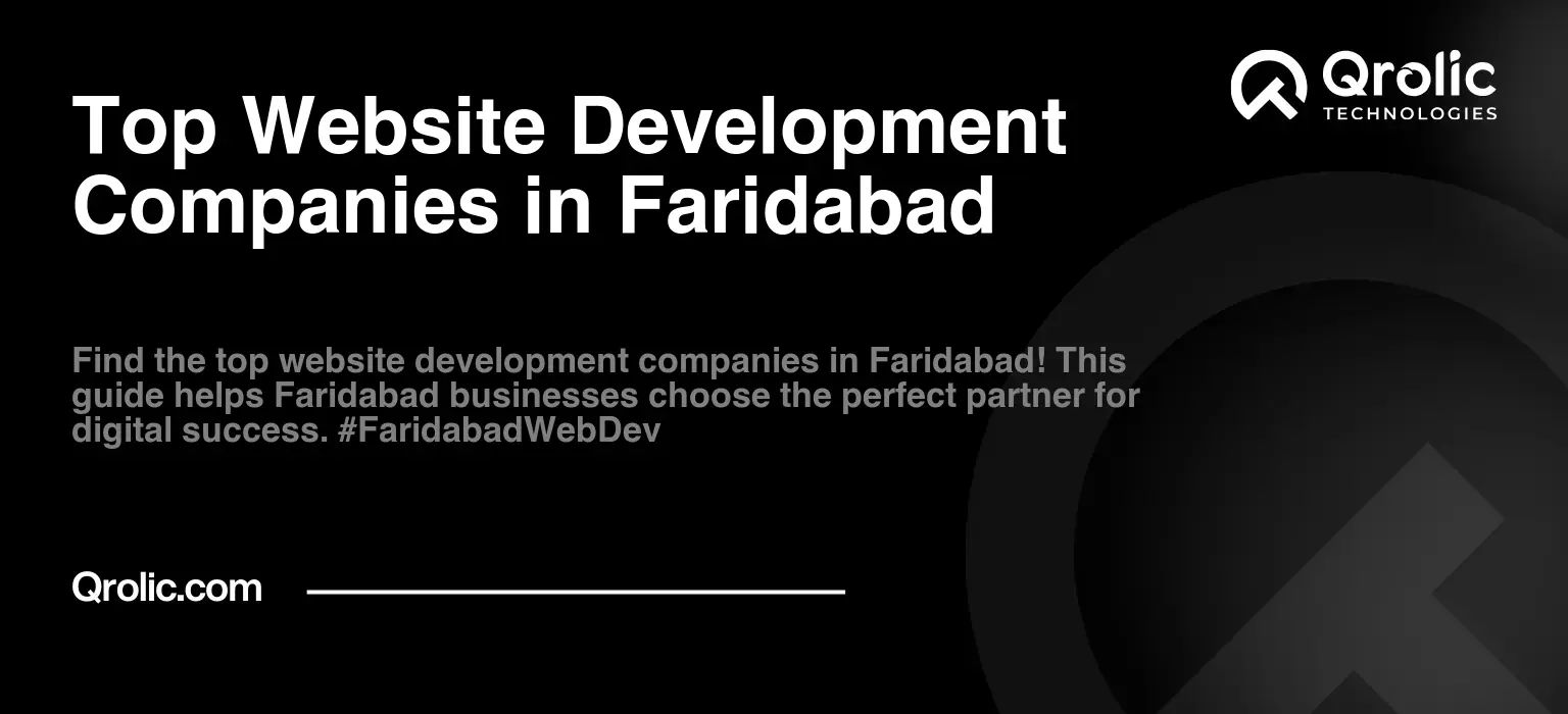Top Website Development Companies in Faridabad