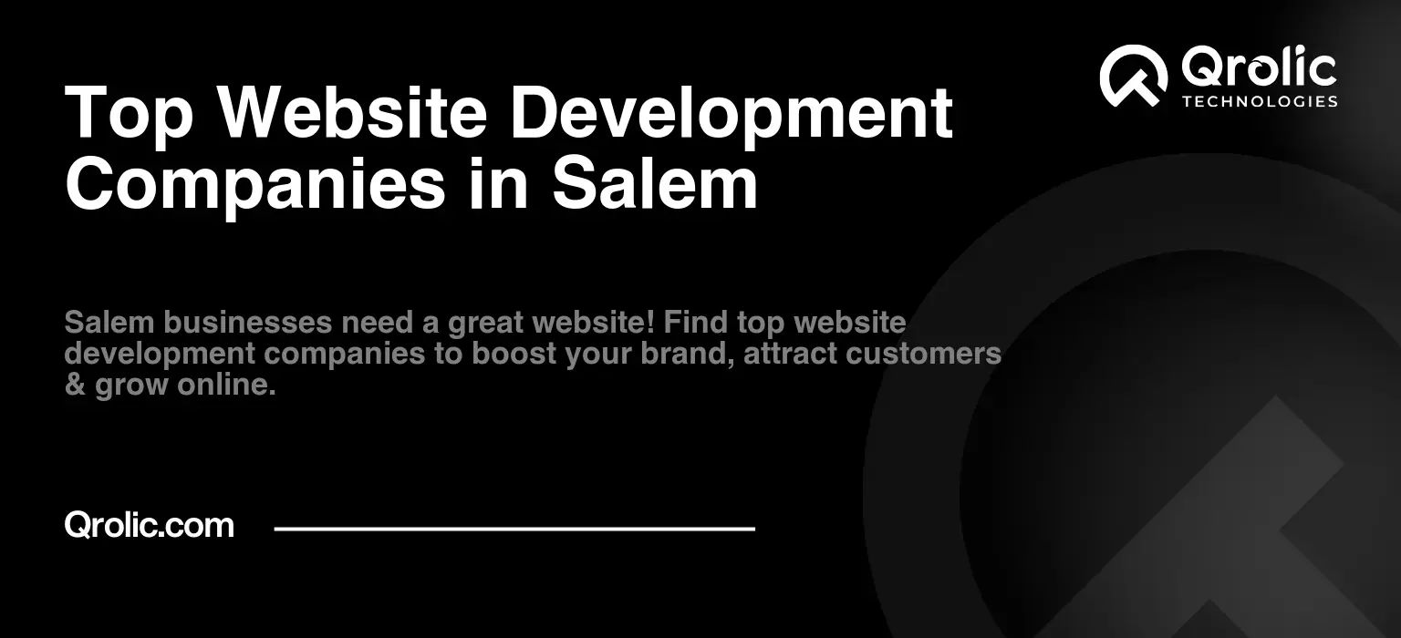 Top Website Development Companies in Salem