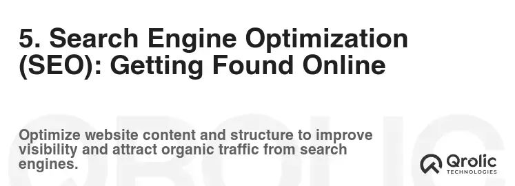 5. Search Engine Optimization (SEO): Getting Found Online 5. Search Engine Optimization (SEO): Getting Found Online