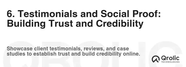 6. Testimonials and Social Proof: Building Trust and Credibility 6. Testimonials and Social Proof: Building Trust and Credibility