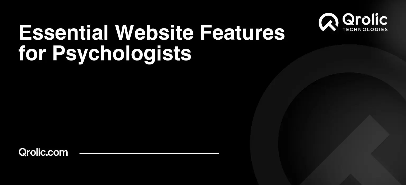 Essential Website Features for Psychologists