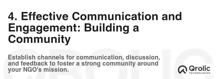 4. Effective Communication and Engagement: Building a Community 4. Effective Communication and Engagement: Building a Community