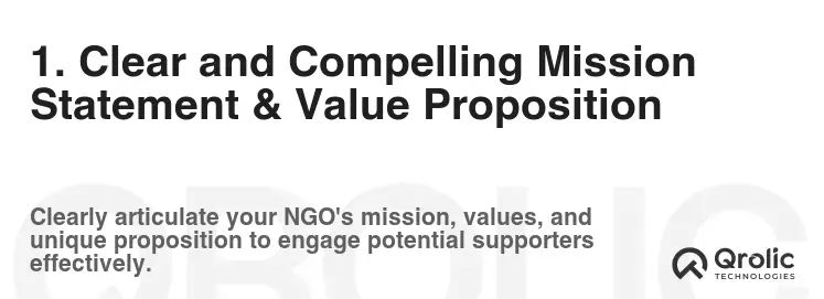 1. Clear and Compelling Mission Statement & Value Proposition 1. Clear and Compelling Mission Statement & Value Proposition
