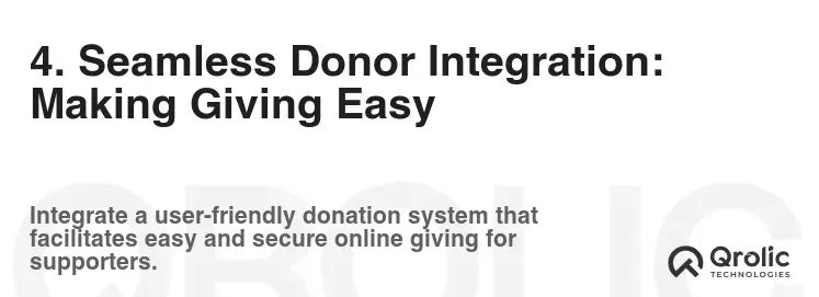 4. Seamless Donor Integration: Making Giving Easy 4. Seamless Donor Integration: Making Giving Easy