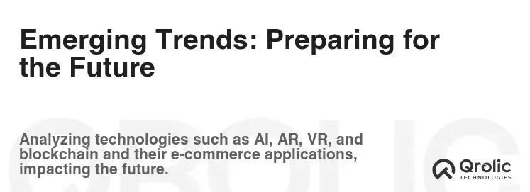 Emerging Trends: Preparing for the Future Emerging Trends: Preparing for the Future