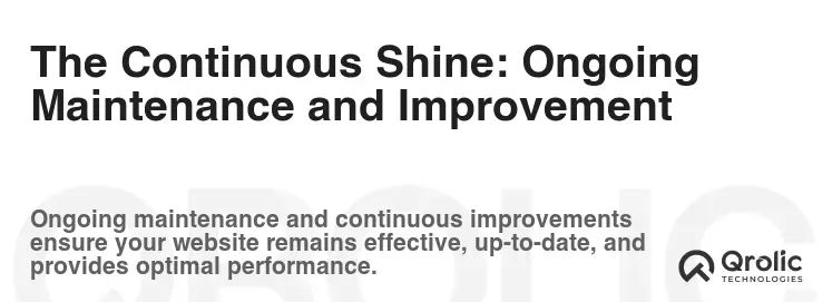 The Continuous Shine: Ongoing Maintenance and Improvement The Continuous Shine: Ongoing Maintenance and Improvement