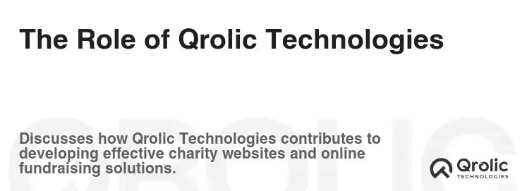 The Role of Qrolic Technologies The Role of Qrolic Technologies