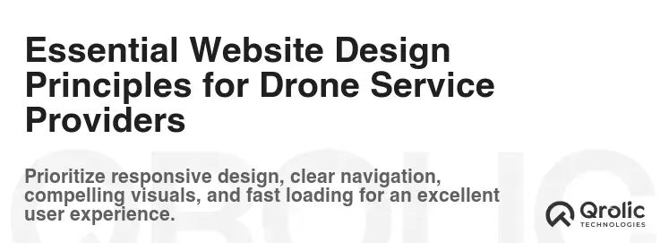 Essential Website Design Principles for Drone Service Providers Essential Website Design Principles for Drone Service Providers