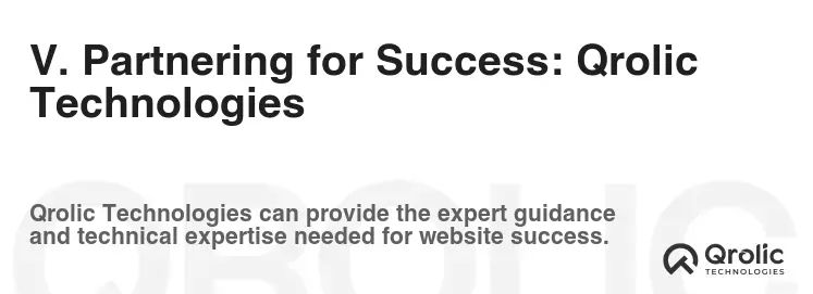 V. Partnering for Success: Qrolic Technologies V. Partnering for Success: Qrolic Technologies
