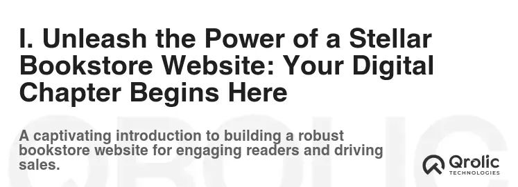 I. Unleash the Power of a Stellar Bookstore Website: Your Digital Chapter Begins Here I. Unleash the Power of a Stellar Bookstore Website: Your Digital Chapter Begins Here