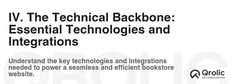 IV. The Technical Backbone: Essential Technologies and Integrations IV. The Technical Backbone: Essential Technologies and Integrations