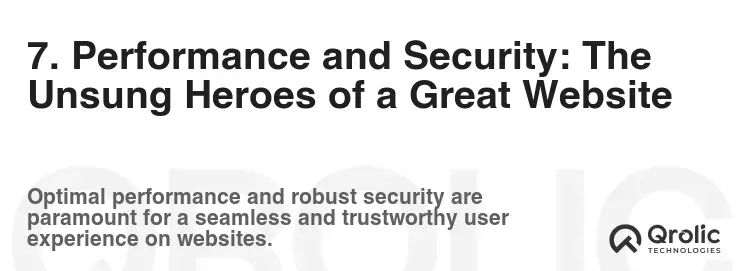 7. Performance and Security: The Unsung Heroes of a Great Website 7. Performance and Security: The Unsung Heroes of a Great Website