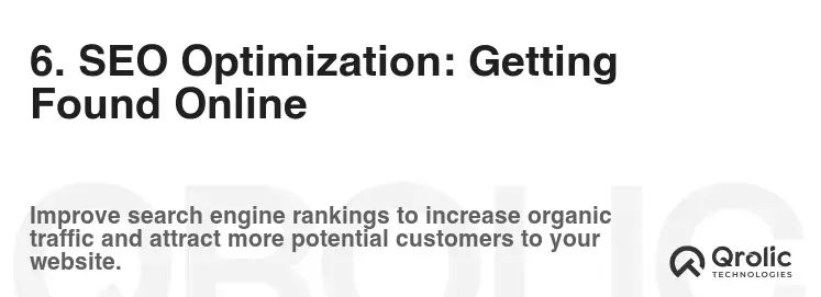 6. SEO Optimization: Getting Found Online 6. SEO Optimization: Getting Found Online