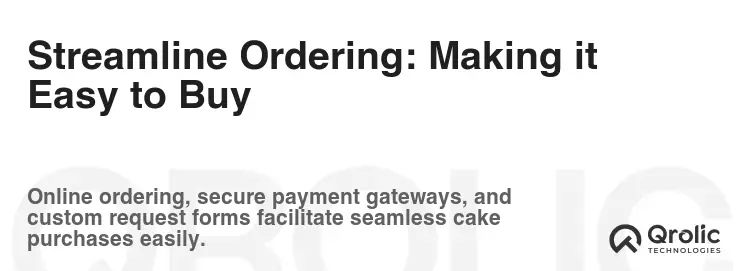 Streamline Ordering: Making it Easy to Buy Streamline Ordering: Making it Easy to Buy