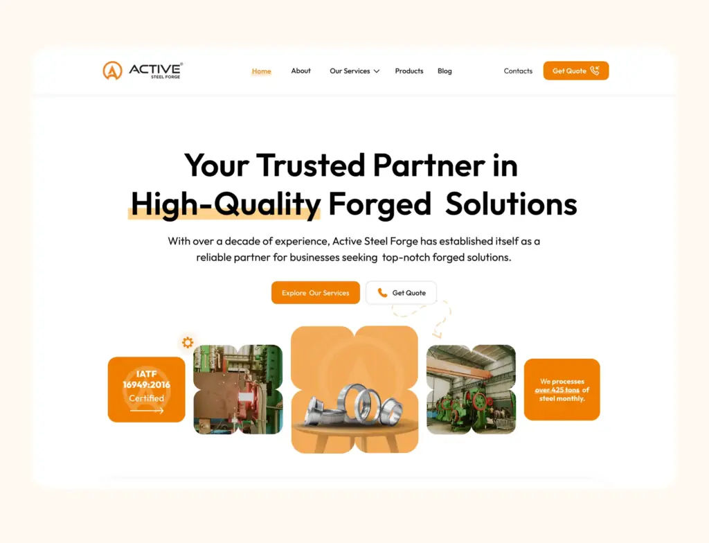 Modern Makeover. SEO Perfected – Active Steel Forge Case Study