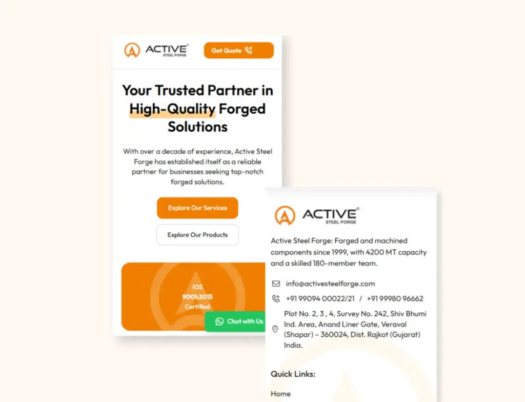 Modern Makeover. SEO Perfected – Active Steel Forge Case Study