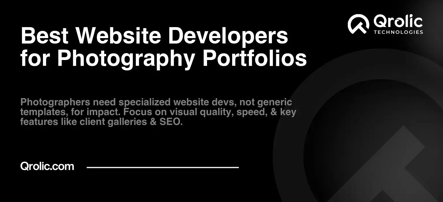 Best Website Developers for Photography Portfolios