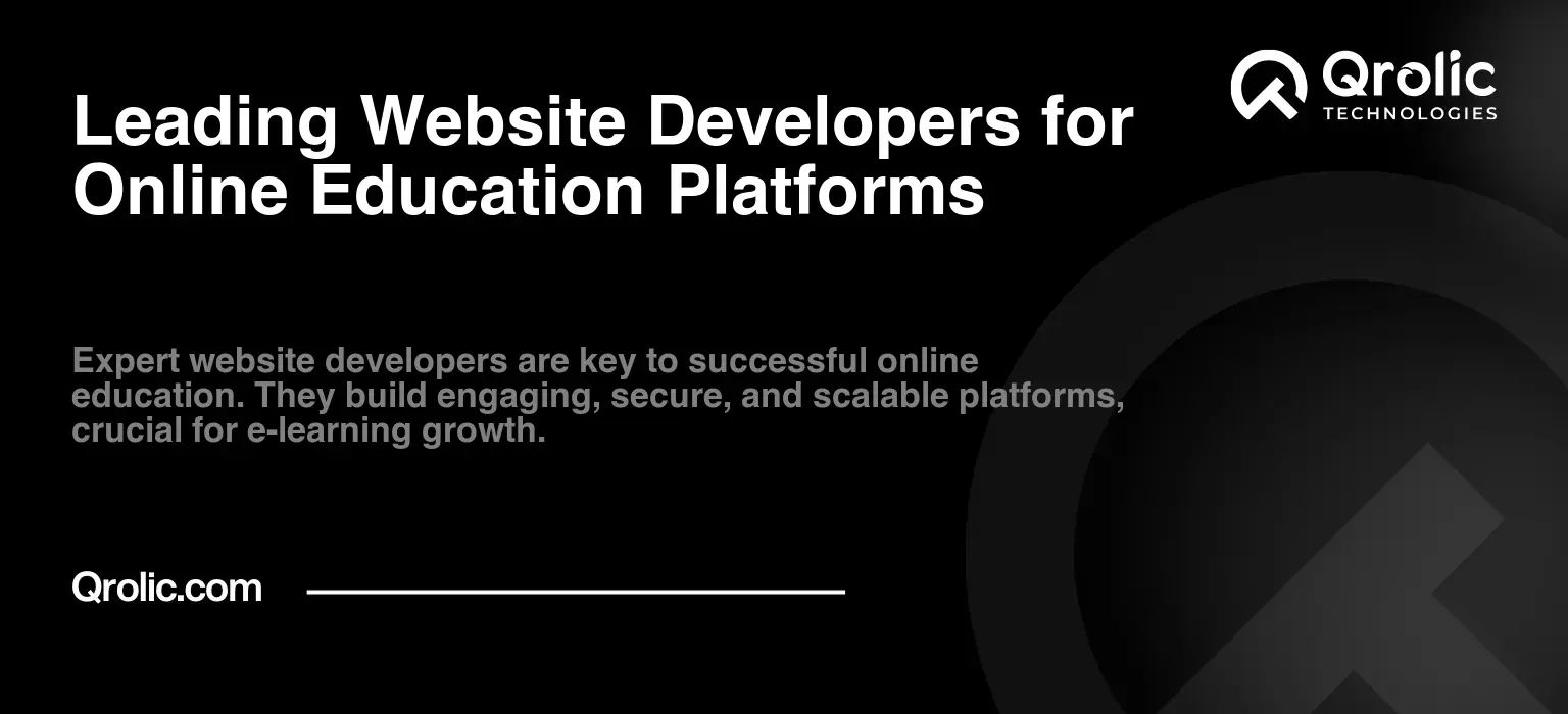 Leading Website Developers for Online Education Platforms