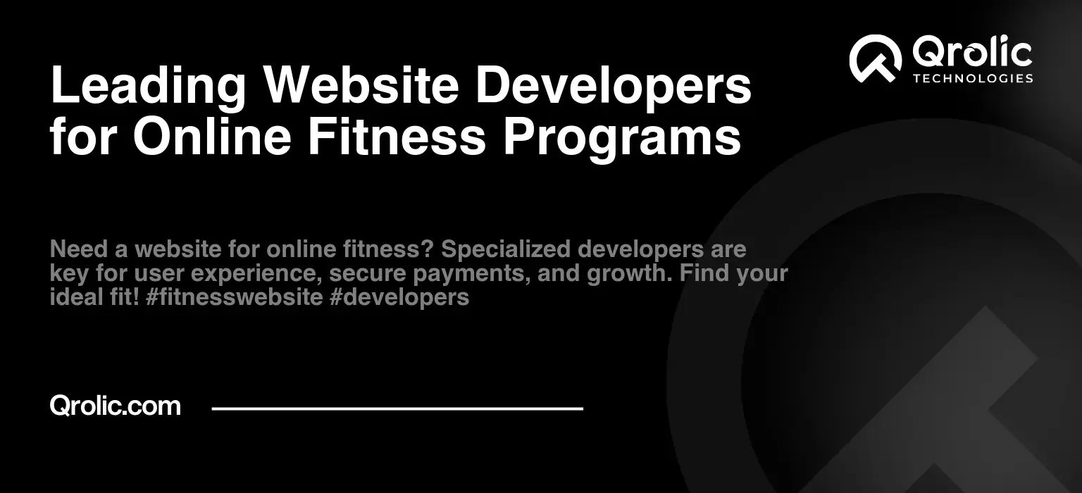 Leading Website Developers for Online Fitness Programs