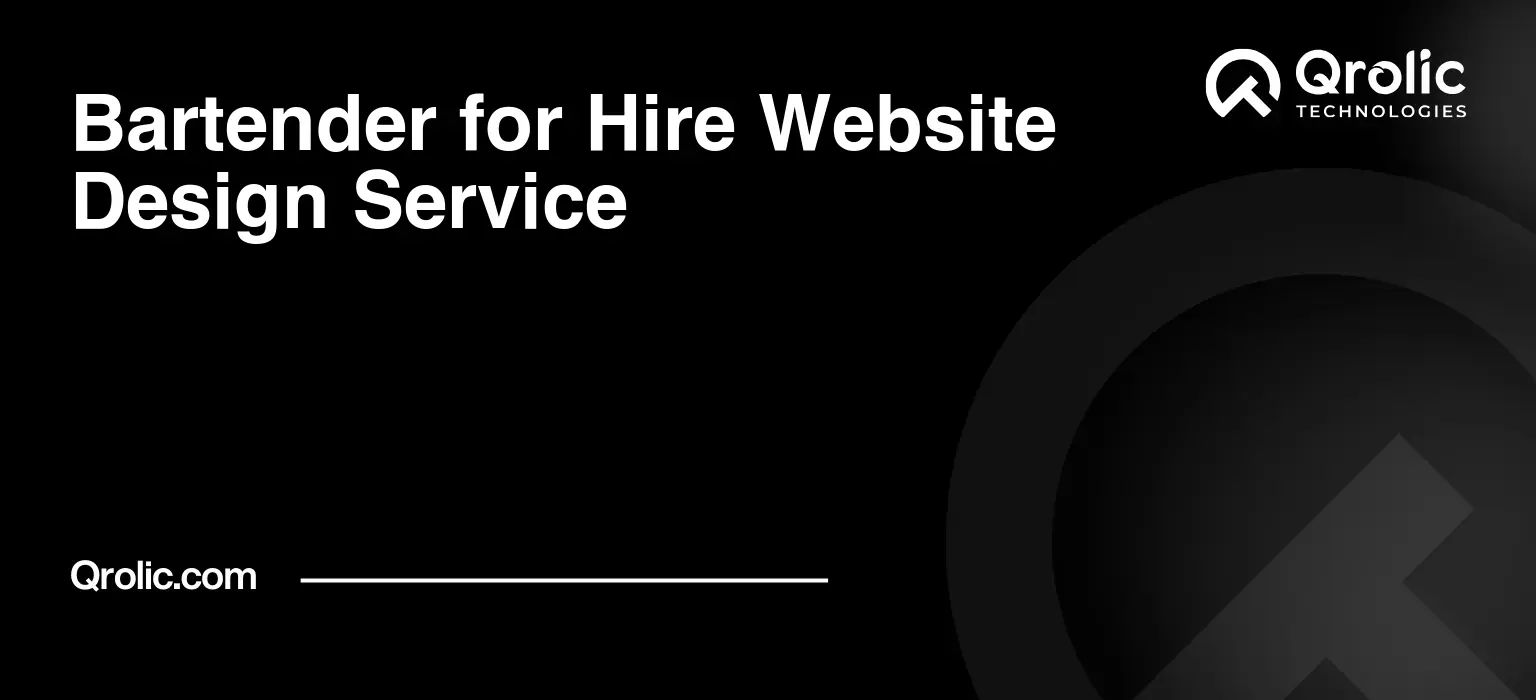 Bartender for Hire Website Design Service Bartender-for-Hire-Website-Design-Service-Featured-Image