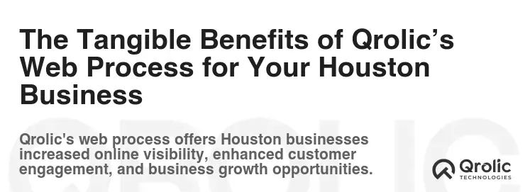 The Tangible Benefits of Qrolic’s Web Process for Your Houston Business