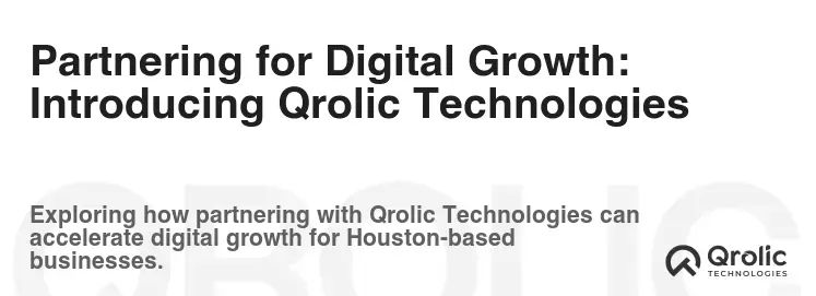 Partnering for Digital Growth: Introducing Qrolic Technologies