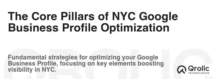 The Core Pillars of NYC Google Business Profile Optimization The Core Pillars of NYC Google Business Profile Optimization