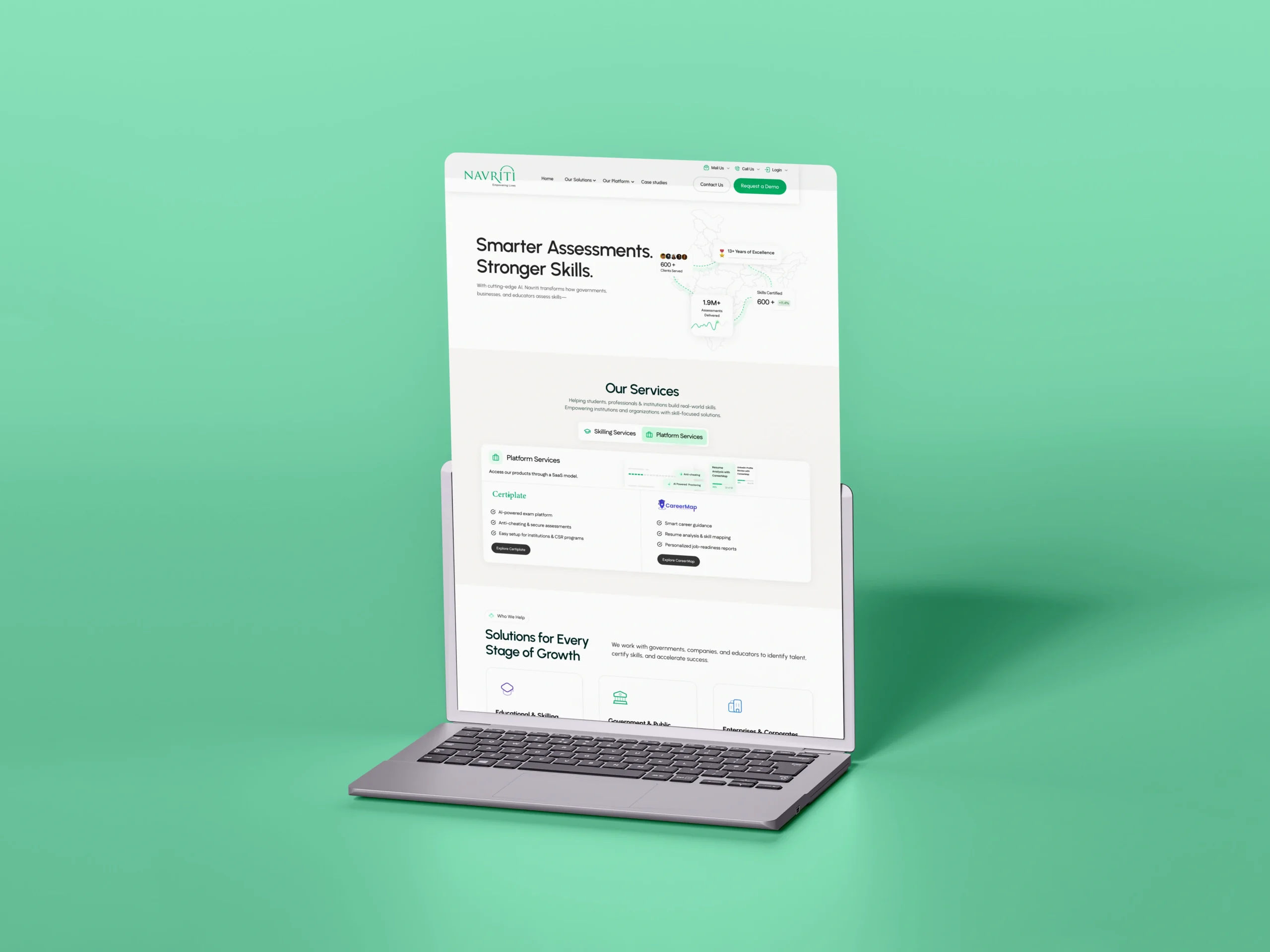 Empowering India’s Skilling Movement — Navriti Website Redesign Empowering