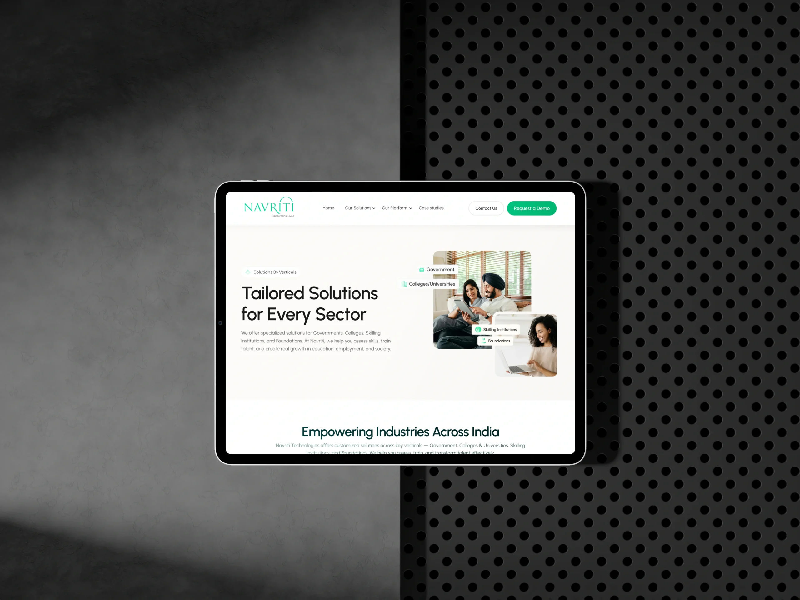 Empowering India’s Skilling Movement — Navriti Website Redesign Empowering